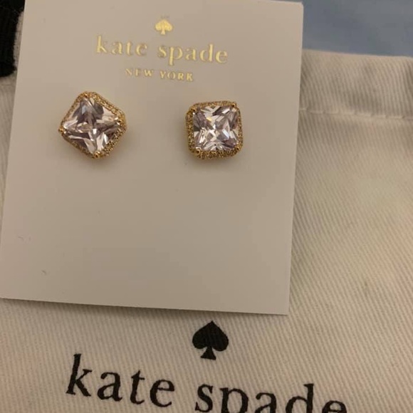 NEW Kate Spade Gold Tone Save the Date studs - Picture 4 of 4